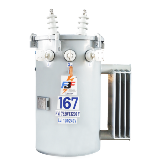 167KVA Transformer no background